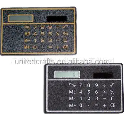 Credit Card Sized Solar Calculator for promotional gift