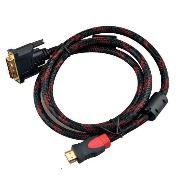 Кабель переходник 5FT 1,5 м HDMI к DVI DVI-D 24 + 1 pin 1080p для LCD DVD HDTV XBOX PS3 высокоскоростной кабель hdmi