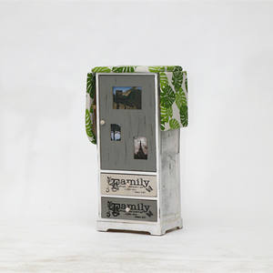 الجملة أثاث المنزل لوح حديدي قابل للطي مجلس الوزراء الكي الخشب مجلس الوزراء مع درج الخوص - Product Image 3