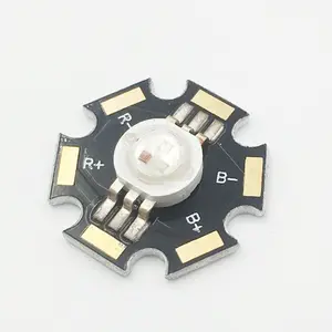 Chip Led RGB 3 Watt Daya Tinggi Diode 3 Watt dengan Heatsink PCB Bintang