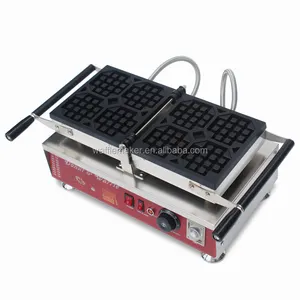 Kualitas Tinggi Belgia Waffle Membuat Mesin untuk Dijual Stainless Steel Liege Waffle