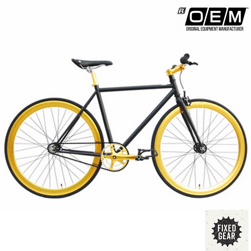 700C Fixed Gear Bike - Unisex Single Speed White Fixie
