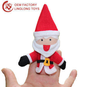 Regalo de Navidad 10 Uds Animal de dibujos animados marioneta de dedo muñeco de nieve oso con sombrero bufanda niños bebé animales guantes juguete marioneta de dedo - Product Image 6