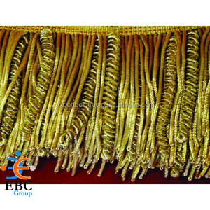 Franges de chenille OEM personnalisées, vente en gros, franges métalliques faites à la main, meubles textiles - Product Image 1