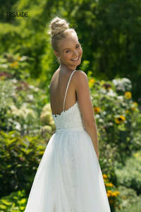 Abito da <span class=keywords><strong>Sposa</strong></span> Corto Semplice con Applicazioni in <span class=keywords><strong>Pizzo</strong></span> Spalline Sottili e Gonna Staccabile Abiti da <span class=keywords><strong>Sposa</strong></span> Vestido De Novia 2025 - Product Image 6