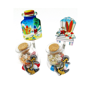 Botella de Arena de Resina Económica y Popular para Hotel, Recuerdo con Diseño de Palmera y Playa Pintado a Mano, Regalo Personalizado - Product Image 5