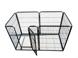 Toptan sıcak satış dayanıklı demir tel yüksek kalite katlanır toz boyalı ağır köpek hayvan kafesi - Product Image 2