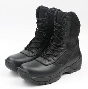 Bottes <span class=keywords><strong>de</strong></span> Combat Montantes Noires en Cuir Véritable pour Hommes, Respirantes, à Lacets, Style Désert Tactique et Jungle, Chaussures <span class=keywords><strong>de</strong></span> Sécurité <span class=keywords><strong>de</strong></span> Bonne Qualité, Bon Marché - Product Image 3