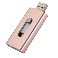 Memoria USB Multifuncional Micro OTG Metálica de 8GB 16GB 32GB para Smartphone y PC