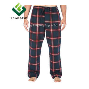 Cotone/poliestere misto indumenti da notte, controllato <span class=keywords><strong>pigiama</strong></span> di flanella - Product Image 2