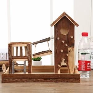 Castillo de madera de pino Natural no tóxico para hámster, cobaya, Hurón, conejo, rata, ratones - Product Image 3