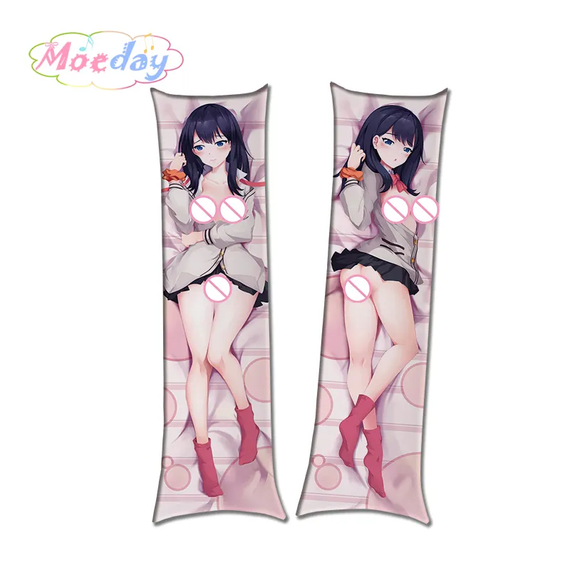 Último diseño SSSS! GRIDMAN Takarada Rikka Sexy desnuda almohada caso para hombre