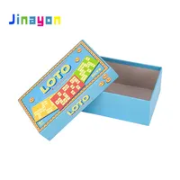 Jinayon ใหม่ที่กำหนดเองบรรจุภัณฑ์กระดาษแข็งล็อตโต้กล่องเกมที่มีฝาปิดการออกแบบที่กำหนดเองและขนาด