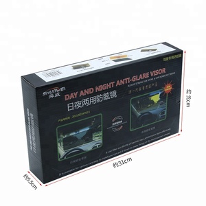 Shunwei SD-2303車サンシェード高解像度アクリルクリップオンフロントガラスライトブロッカーサンバイザーエクステンダーアンチグレアレンズ付き - Product Image 6