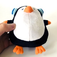 Peluche de pingüino personalizado, muñeco de peluche de pingüino suave