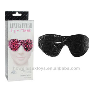 Masque pour les <span class=keywords><strong>yeux</strong></span> aphrodisiaque en vinyle PU, masque de privation sensorielle, jeu de rôle, bandeau pour adultes, couple, BDSM, jouet de bondage - Product Image 2