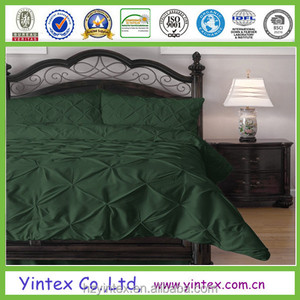 Twin Size 3 Piece Luxurious Pinch Pleat Decorative Pintuck <strong>Comforter</strong> <strong>Set</strong> - Product Image 4