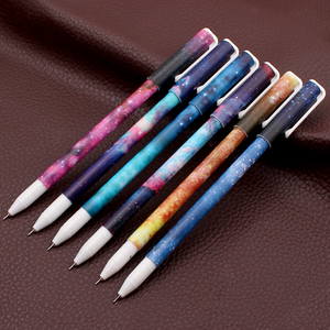 6 colores/set Cartoon 0,38mm niños regalo pluma rollo puntos serie estrella coloreó las plumas del gel para la escritura - Product Image 4