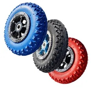 New supplier 200mm x 50mm 8" inflatable alloy rim color spoke mountainboard rubber wide air wheel