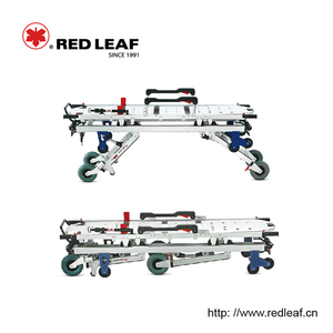 Aluminum Alloy Hydraulic Ambulance Stretcher Medical <strong>Trolley</strong> with Three Staged I.V. Stand 250KG Load Capacity for Emergency Use - Product Image 3