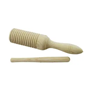 <span class=keywords><strong>Guiro</strong></span> de Madera para Niños al por Mayor, Instrumento Musical Orff de un Solo Tono con <span class=keywords><strong>Campana</strong></span>, Instrumento de Percusión Rítmica Divertido <span class=keywords><strong>y</strong></span> Sólido - Product Image 1
