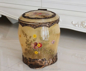Imitation calcin de fleurs à l'intérieur résine mini - <span class=keywords><strong>bureau</strong></span> <span class=keywords><strong>poubelle</strong></span> - Product Image 1