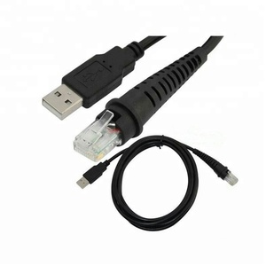 Cable USB A macho a RJ50 10P10C para escáner de código de barras Honeywell Metrologic MS7120 <span class=keywords><strong>MK7120</strong></span> - Product Image 1