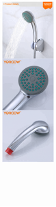 Pommeau de douche de haute qualité 2018, accessoires de robinetterie pour salle de bain, robinet de <span class=keywords><strong>cuisine</strong></span> moderne chromé mural, 3 ans, 1 an - Product Image 4