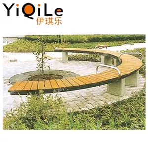 Hot <strong>Sale</strong> <strong>Wooden</strong> Metal Garden Round <strong>Bench</strong> Leisure <strong>Bench</strong> With CE Certification - Product Image 1