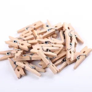 Birch Wooden Strong Spring Cloth Pegs Clips Clamp