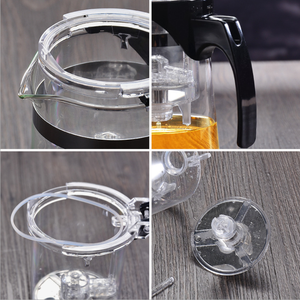 Théière <span class=keywords><strong>en</strong></span> verre bouilloire à feuilles mobiles avec infuseur intégré <span class=keywords><strong>et</strong></span> filtre amovible 800ml - Product Image 6