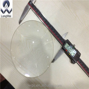 Lente convexo de <span class=keywords><strong>plano</strong></span> de vidro ótico, lente esférica de 150mm/5.9 "de diâmetro para instrumentos óticos