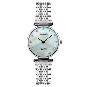 <span class=keywords><strong>Reloj</strong></span> Skmei 1223 con Caja de Aleación, Parte Trasera de Acero Inoxidable, <span class=keywords><strong>Reloj</strong></span> de Cuarzo para Mujer, con Diamantes - Product Image 4