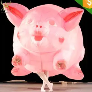 Lovely Fat Costume Inflatable Pig Costume Animal Adult Display Dress Supplier