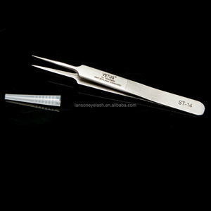 Gros suisse en acier inoxydable VETUS cils brucelles, Pince pour extension de cils - Product Image 5