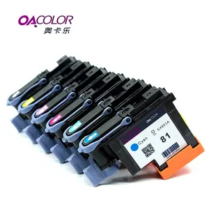 OACOLOR Printhead Pabrikan Ulang untuk HP 81 Cocok untuk HP Designjet 5000 5000PS 5000PSDye Printer 5500