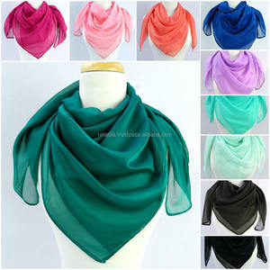 Square Plain 100% <b>Silk</b> Summer Luxury <b>Scarf</b>-Multifunctional European American Style Skin Friendly Fast Delivery - Product Image 1