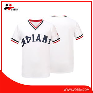 widely used english printing design white baseball jersey - Product Image 2