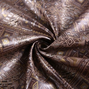 Huesos de acabado de impresión de punto de trama de ankara tela 100% poliéster - Product Image 5