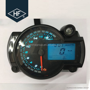 Nuevo Velocímetro Universal Digital LED de 7 Colores Ajustables CB400 para Motocicleta/Motocross/Moto de Cross - Product Image 1