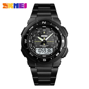 <span class=keywords><strong>SKMEI</strong></span>-<span class=keywords><strong>reloj</strong></span> deportivo de cuarzo para hombre, pulsera de lujo de negocios, resistente al agua, de acero inoxidable - Product Image 4