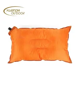 Oreillers de camping/lombaires auto-gonflants-Coussin d'oreiller de voyage d'air compressible, gonflable et confortable pour le soutien du dos