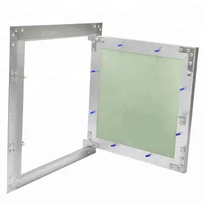 Panel de acceso marco de aluminio con gancho de resorte y tablero de yeso verde