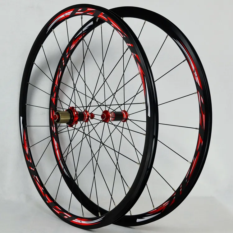 700C Road Bike Bicycle Carbon Fiber sealed bearing Wheel Straight Pull V/C Brakes 30MM Rim Wheels
