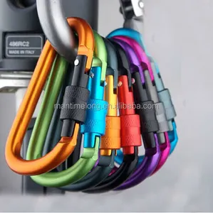 Cao-Chất Lượng Bold 8CM Khóa Loại D Quickdraw Carabiner Khóa Khóa Treo Nhôm Nut Ba Lô Khóa