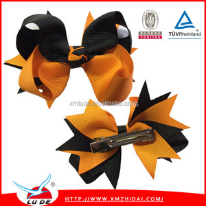2016 al por mayor Holloween Lude cinta grosgrain arcos de pelo - Product Image 4