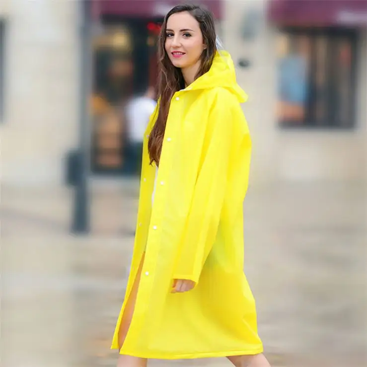 Hot Type Logo Printed High Quality Sexy Girls Plastic Pvc Rain Coat