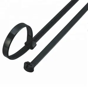 Metal Barb Nylon CABLE TIES Black Plastic Zip Ties Stainless Steel Inlaid Cable Ties