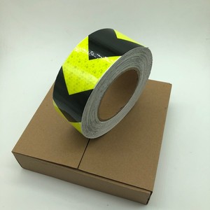 Neon màu vàng an toàn cảnh báo Băng Vật liệu vật nuôi Vinyl băng phản chiếu với Neon màu đen cho khả năng hiển thị cao đánh dấu - Product Image 3