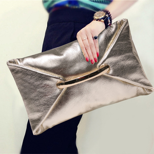Pochette da sera per feste, buste <span class=keywords><strong>in</strong></span> vera <span class=keywords><strong>pelle</strong></span> con apertura a cerniera - Product Image 6